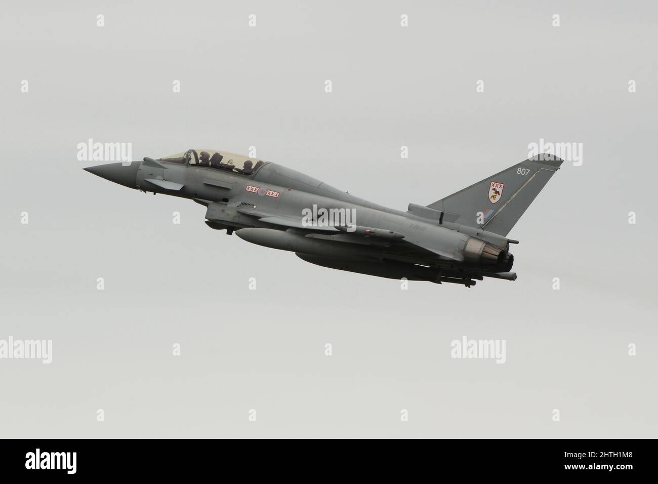 ZJ807, a Eurofighter Typhoon T3 operated by the Royal Air Force ...