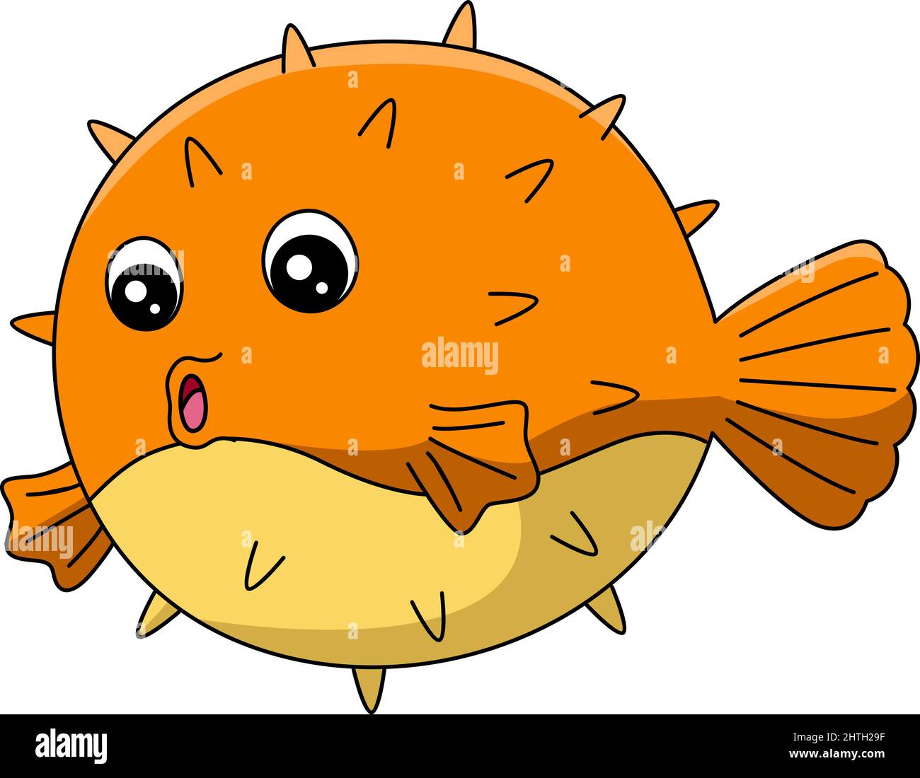 Cartoon pufferfish hi-res stock photography and images - Alamy
