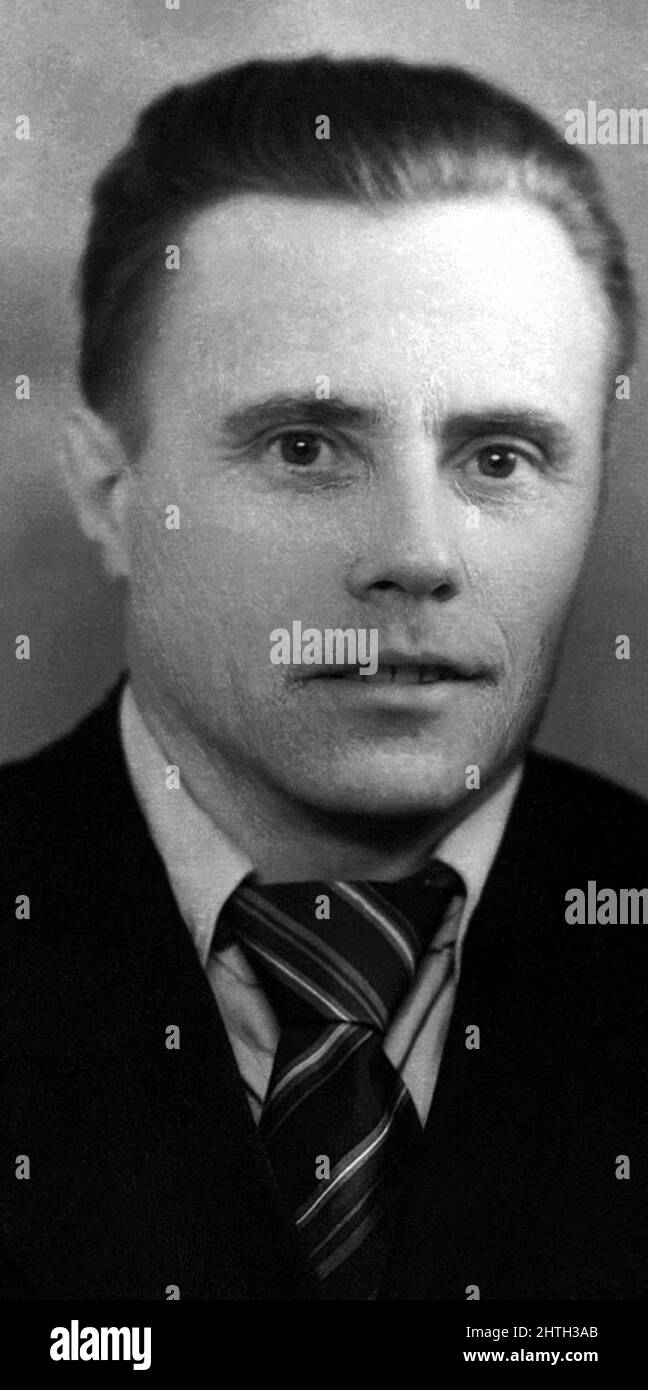 1970 ca, URSS  : The russian Vladimir Spiridonovic Putin ( 1911 - 1999 ), father of politician VLADIMIR PUTIN ( born in Lelingrad , 7 october 1952 ) . Unknown photographer .- Presidente della Federazione Russa - RUSSIA - POLITICO -  POLITICA - POLITIC - PADRE - Papà  - FAMILY - FAMIGLIA --- Archivio GBB Stock Photo