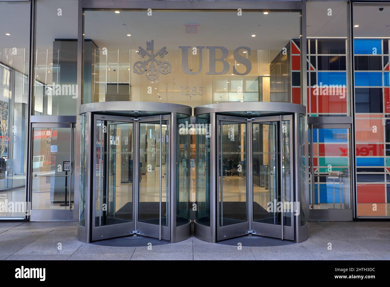 Entrance of UBS Financial Services Inc at 6th Avenue.Midtown Manhattan.New  York City.New York.USA Stock Photo - Alamy