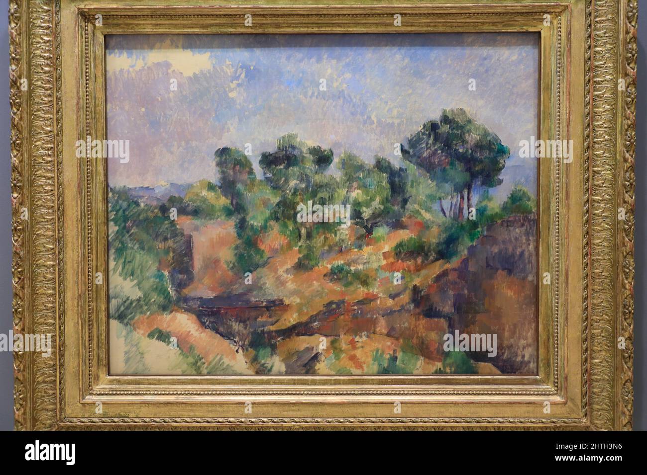 Paul Cezanne's Bibemus display in Solomon R. Guggenheim Museum, New York.New York City.NY.USA Stock Photo