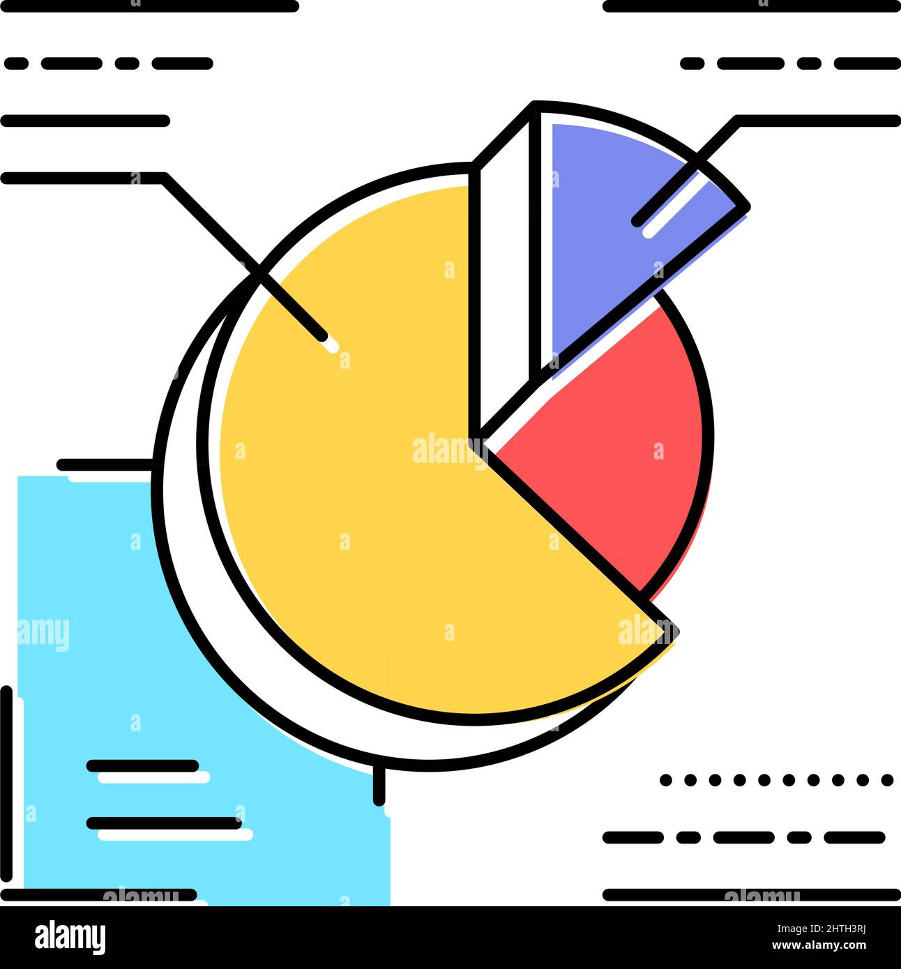 round infographic color icon vector illustration Stock Vector Image ...