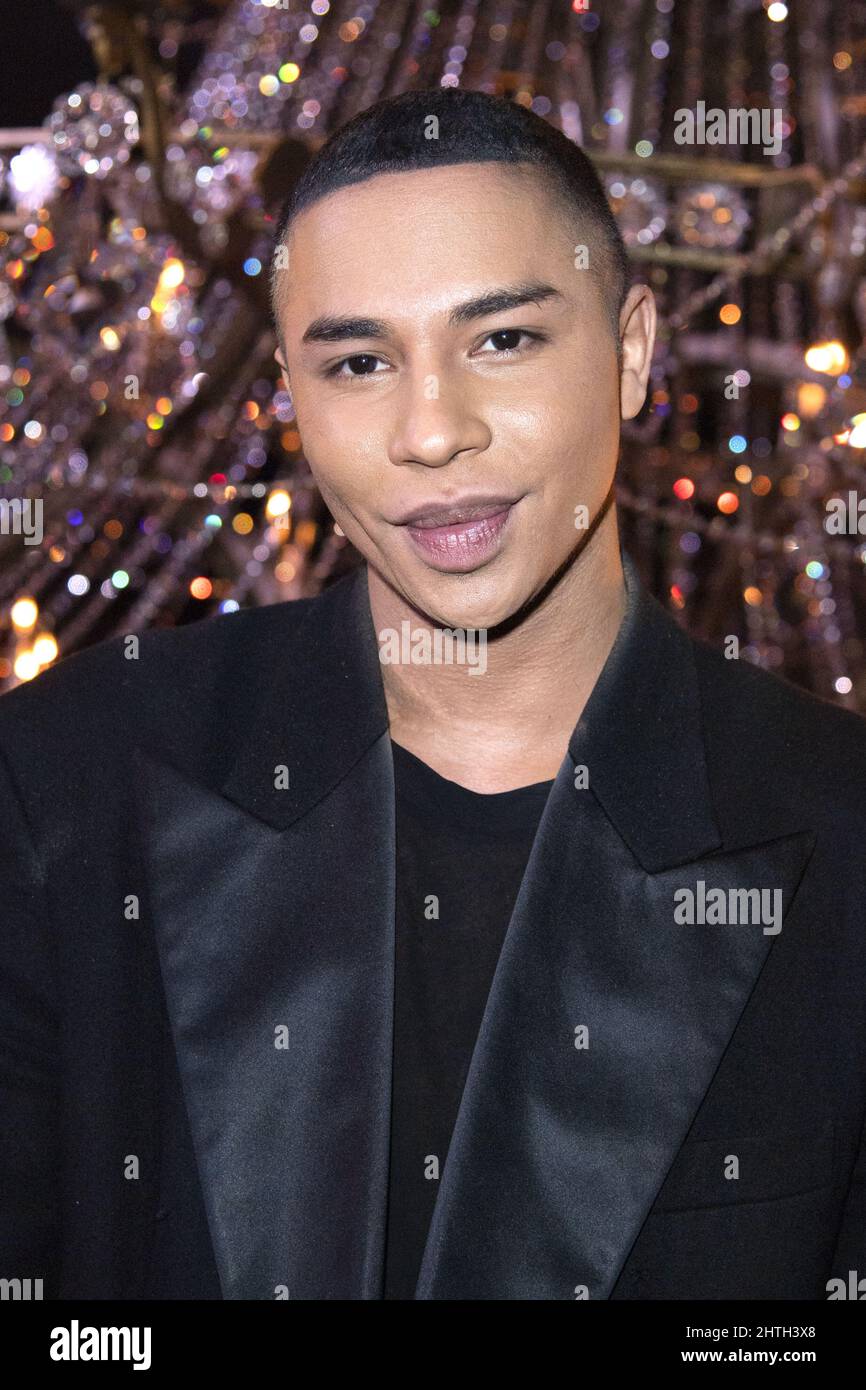 Olivier Rousteing Attending The Off-White Womenswear Fall/Winter 2022-2023 Show Spaceship Earth: An "Imaginary Experience" At Palais Brongniart During Paris Fashion Week In Paris, France On February 28, 2022. Photo By Aurore Marechal/Abacapress.com