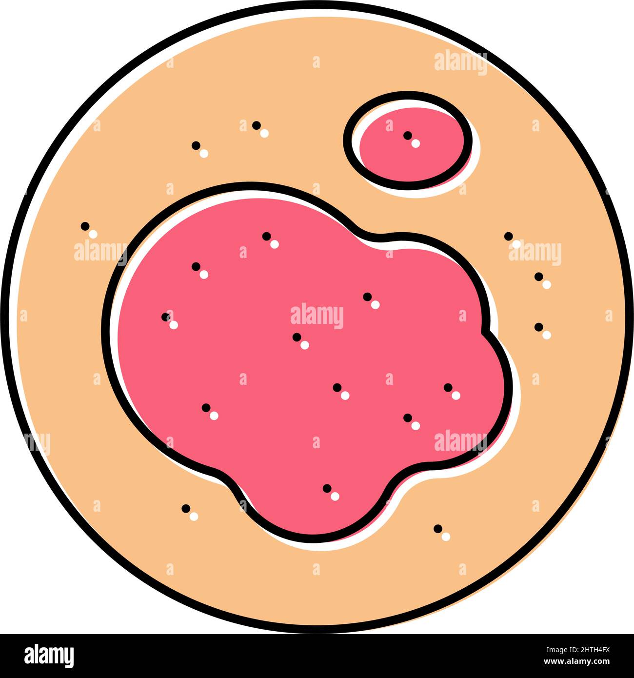 eczema skin disease color icon vector illustration Stock Vector Image ...