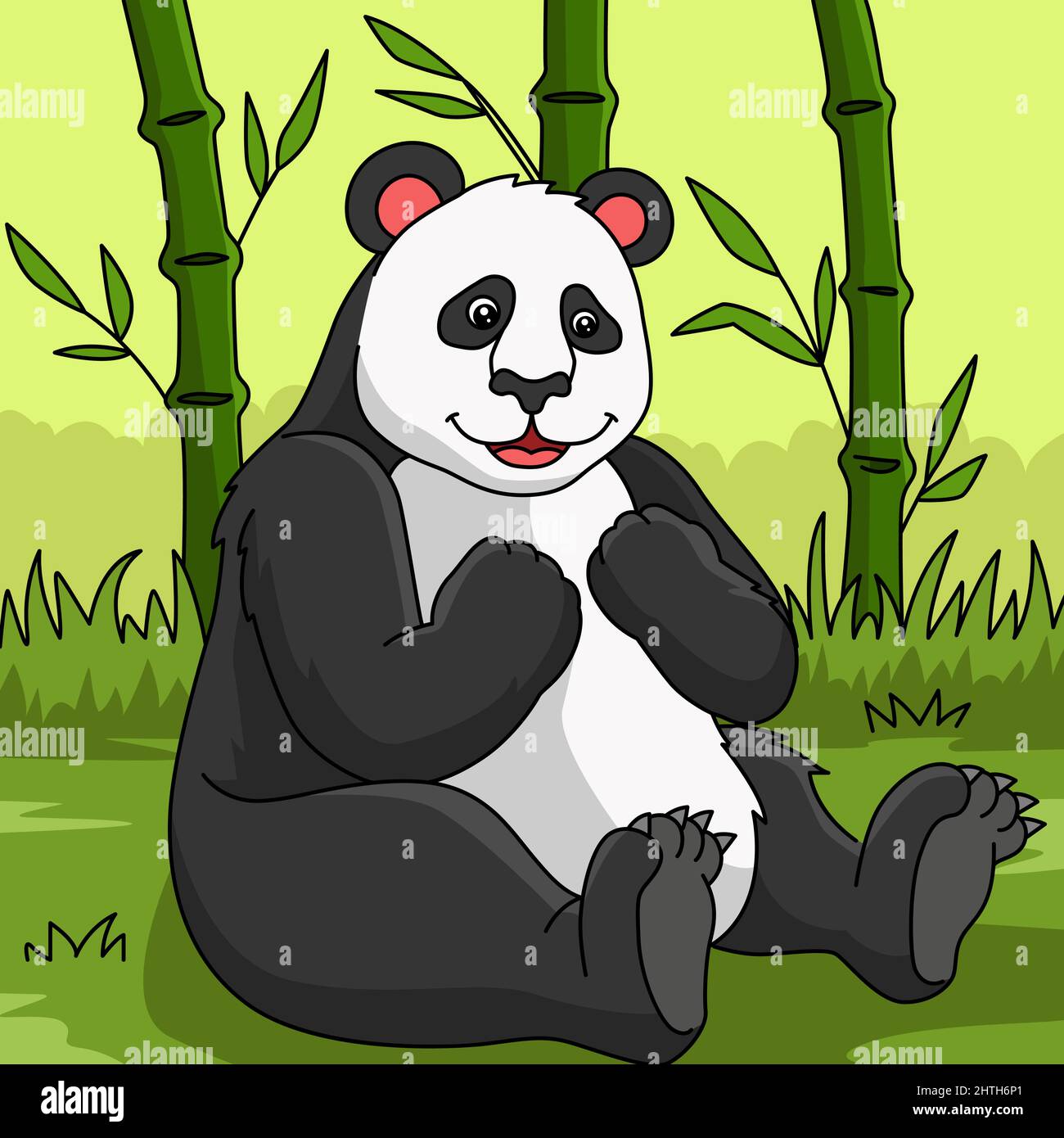 Panda cartoon hi-res stock photography and images - Alamy