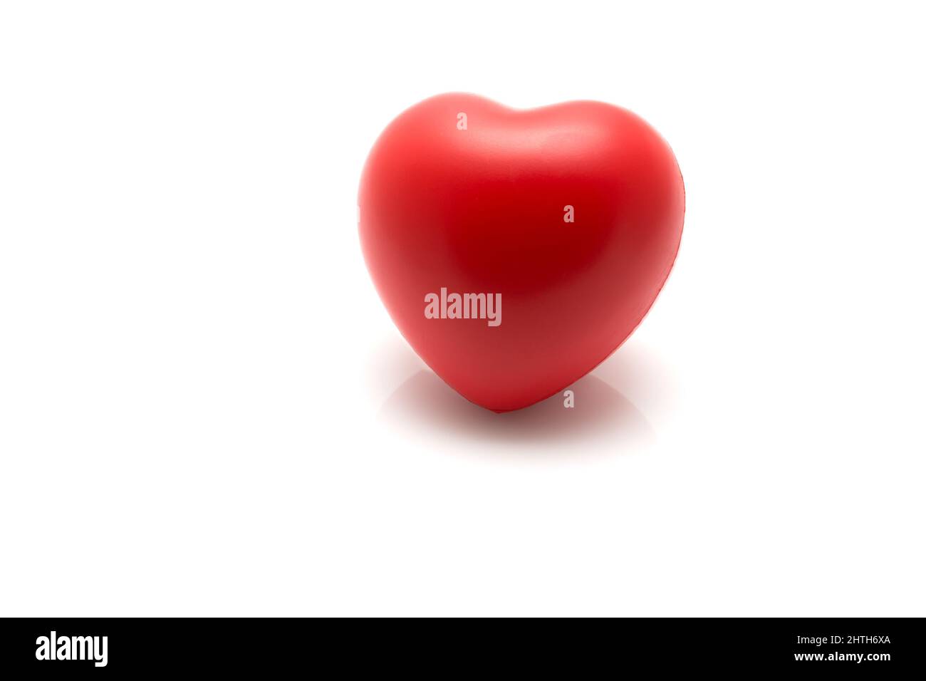 Red heart isolated on white background Stock Photo - Alamy