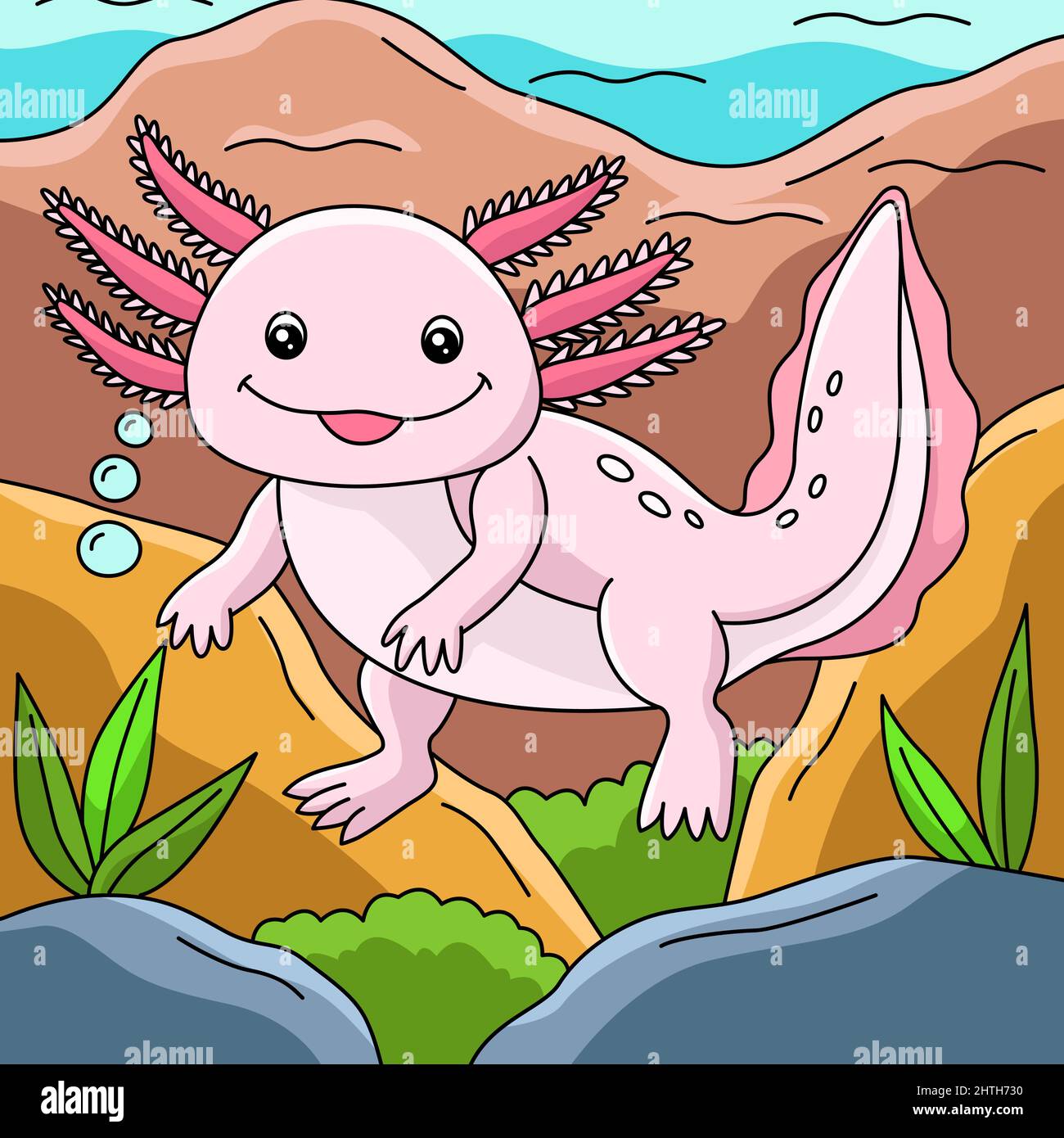 Axolotl mexico Stock Vector Images - Alamy
