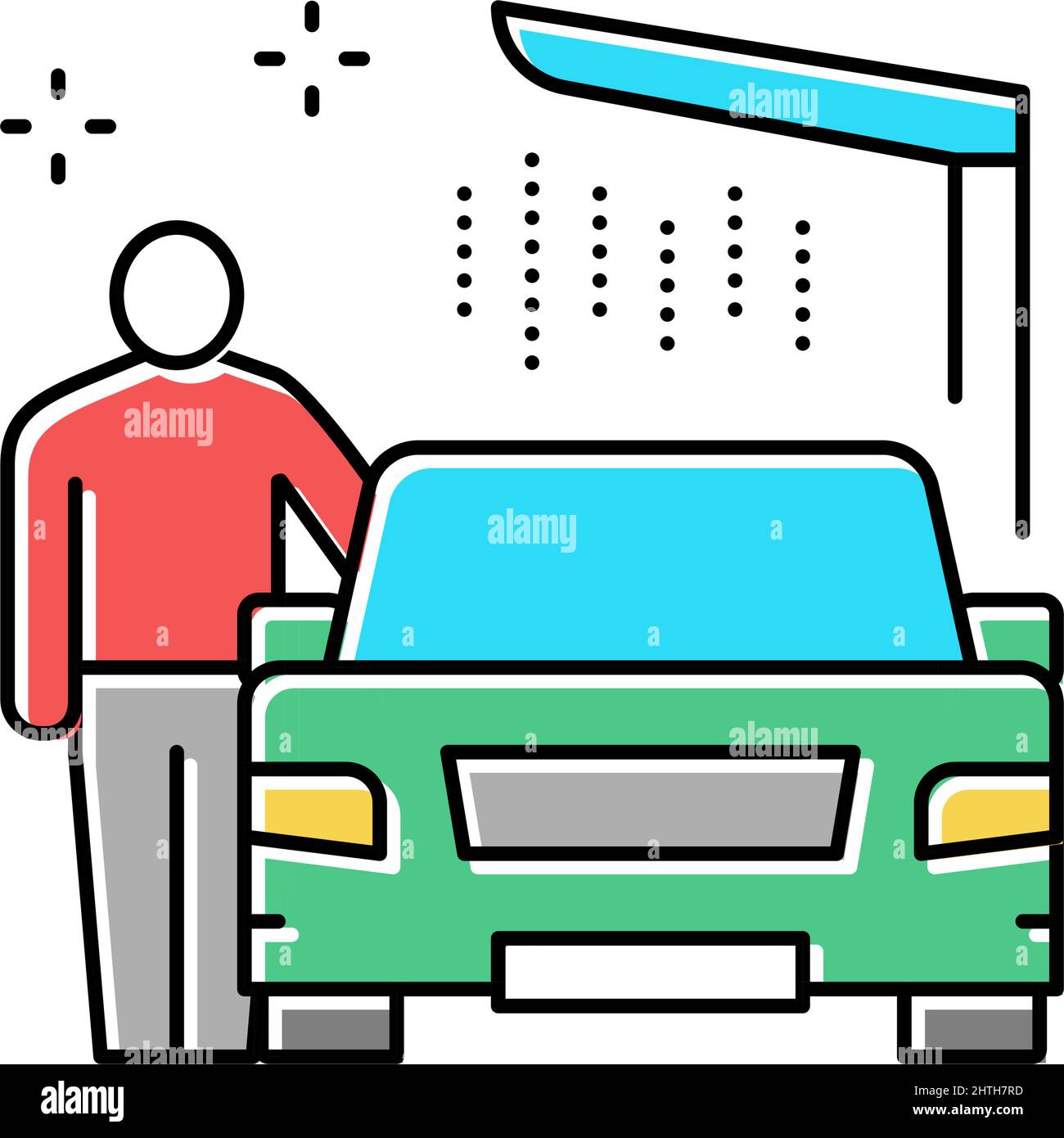 equipment car wash service color icon vector illustration Stock Vector ...