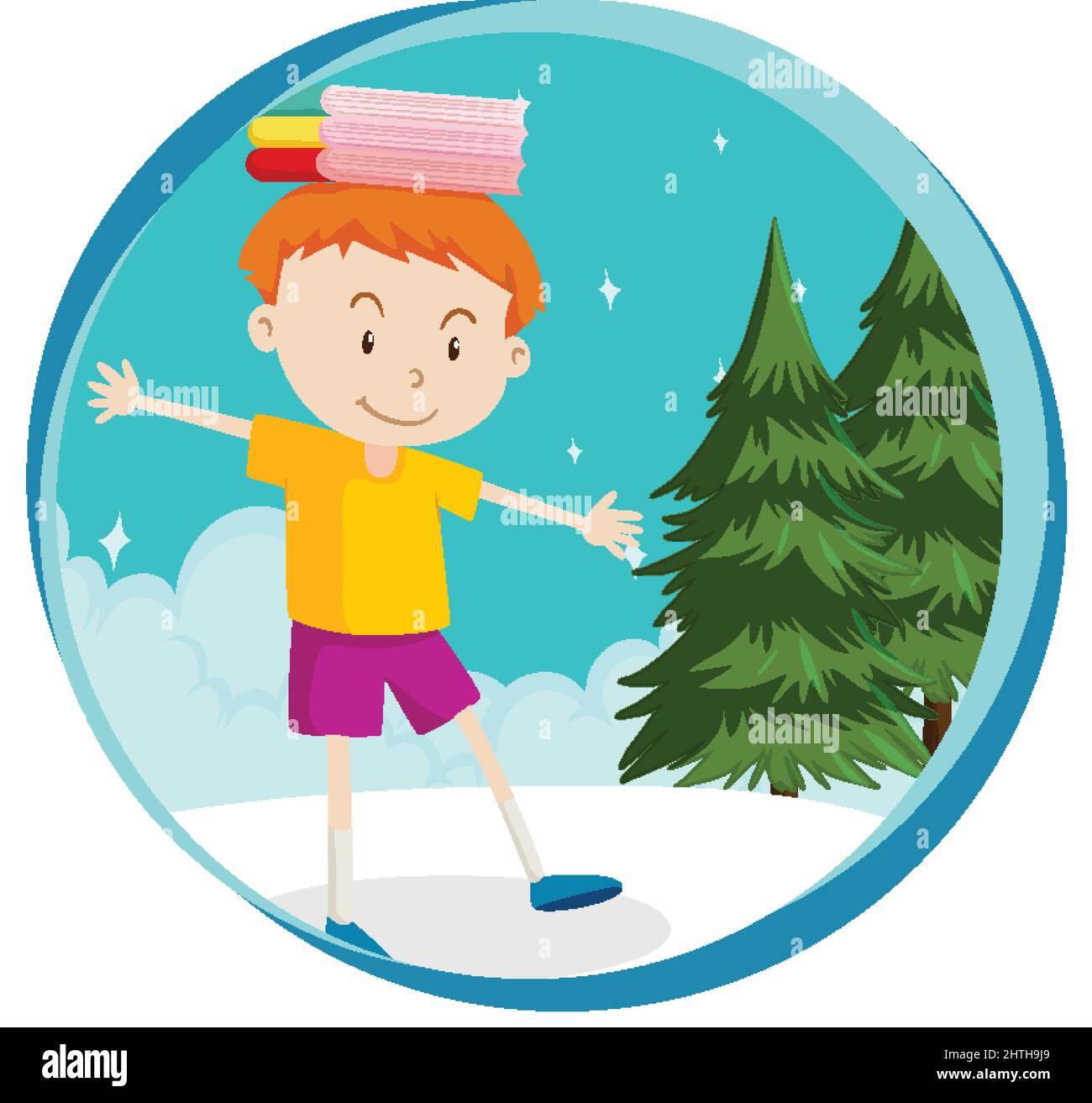 Little boy on white background illustration Stock Vector Image & Art ...