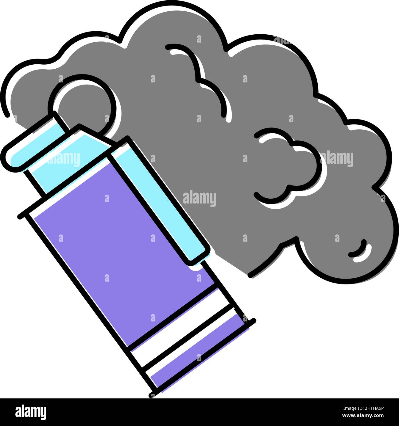 grenade smoke color icon vector illustration Stock Vector Image & Art ...