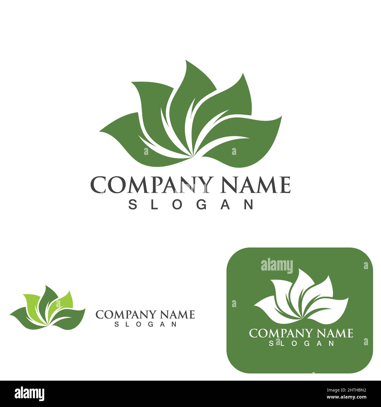 Green leaf nature logo ecology vector Stock Vector Image & Art - Alamy