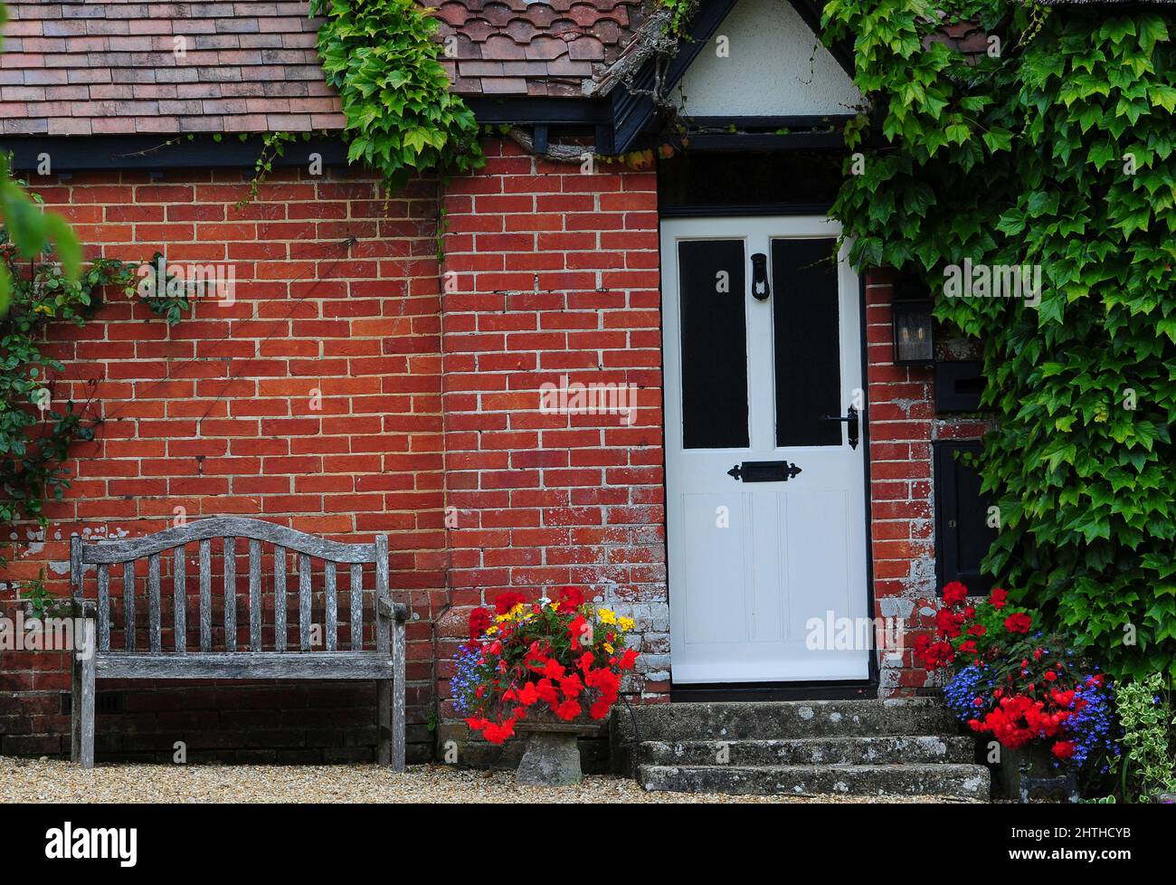 Pretty cottage in Wimborne St.Giles village in north Dorset, England