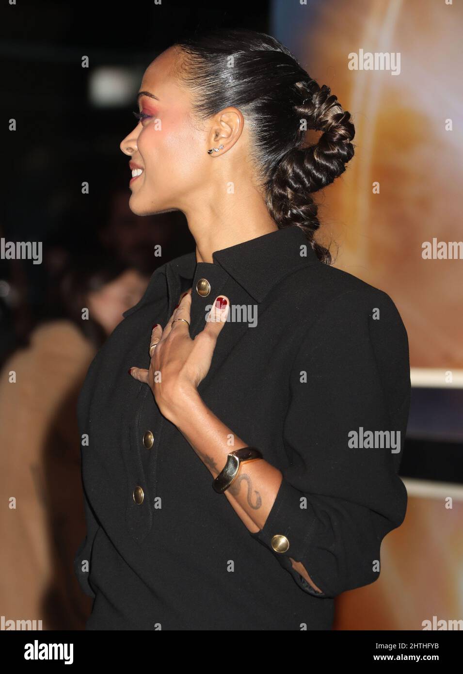 February 28, 2022, New York, New York, USA: Actor ZOE SALDANA attends