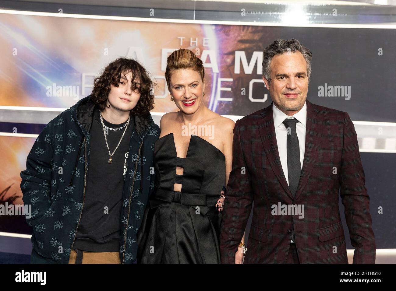 28 February 2022 - New York, New York - Keen Ruffalo, Sunrise Coigney  Ruffalo, Mark Ruffalo. “The Adam