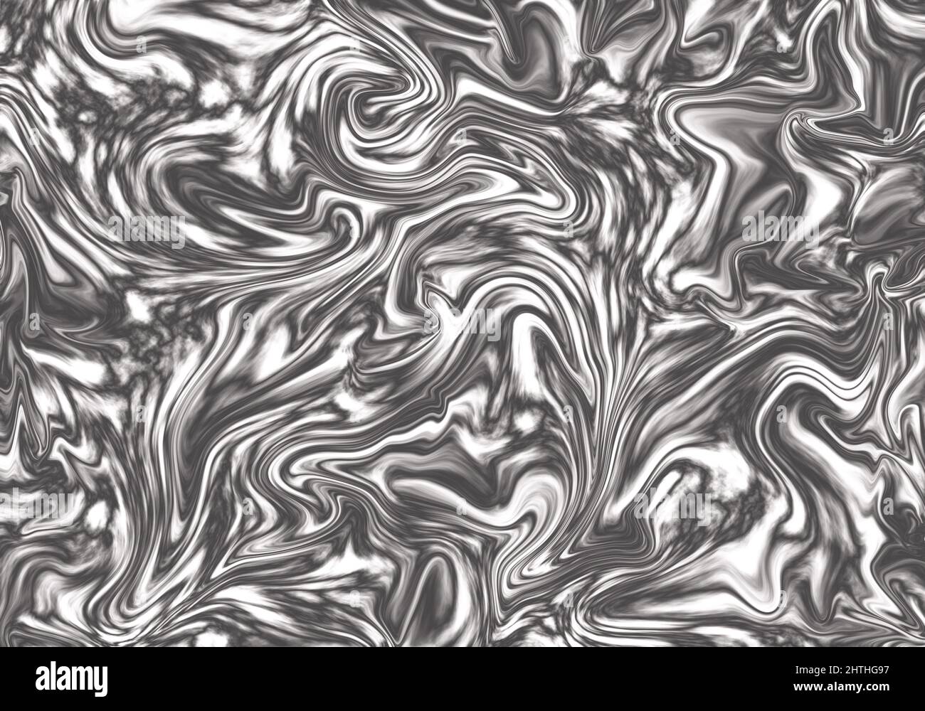 Abstract black and white liquid background illustration Stock Photo - Alamy