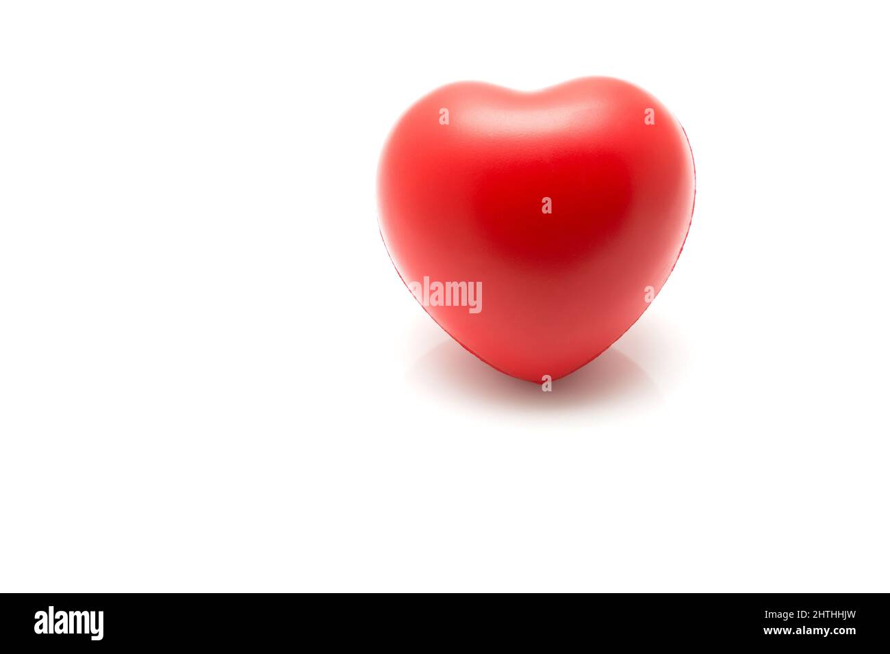 Red heart isolated on white background Stock Photo - Alamy