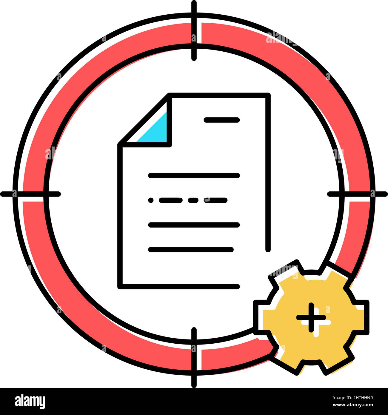 target system file color icon vector illustration Stock Vector Image ...