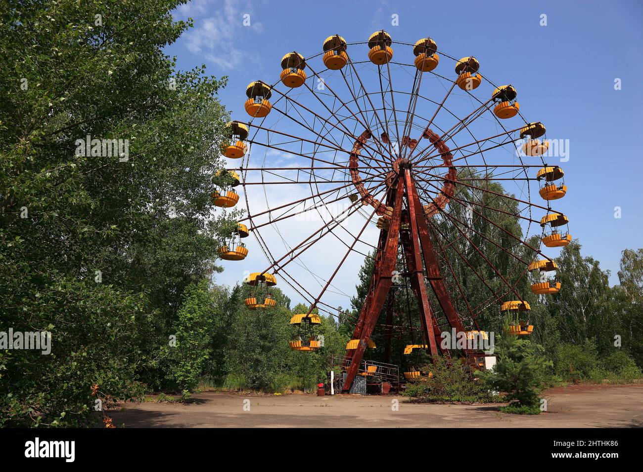 Ukraine, Sperrzone, Pripjat, in der unbewohnbaren 30KilometerZone um