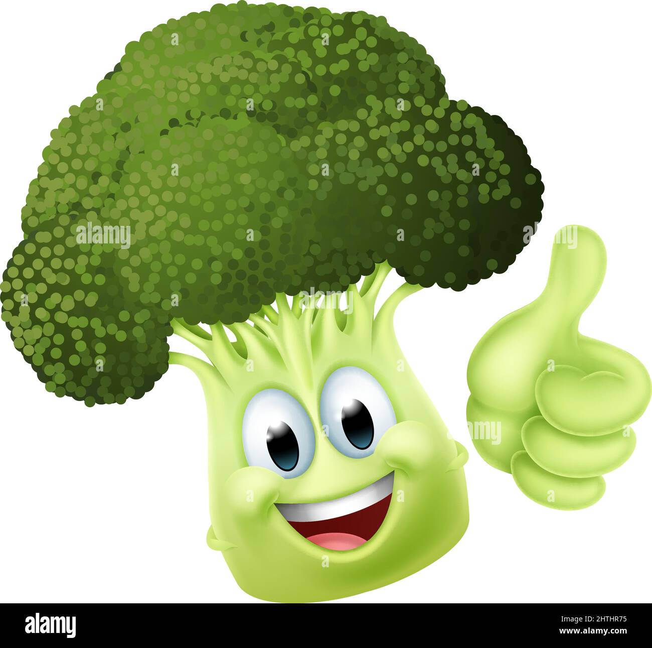 Broccoli Vegetable Cartoon Character Emoji Mascot Stock Vector Image & Art Alamy