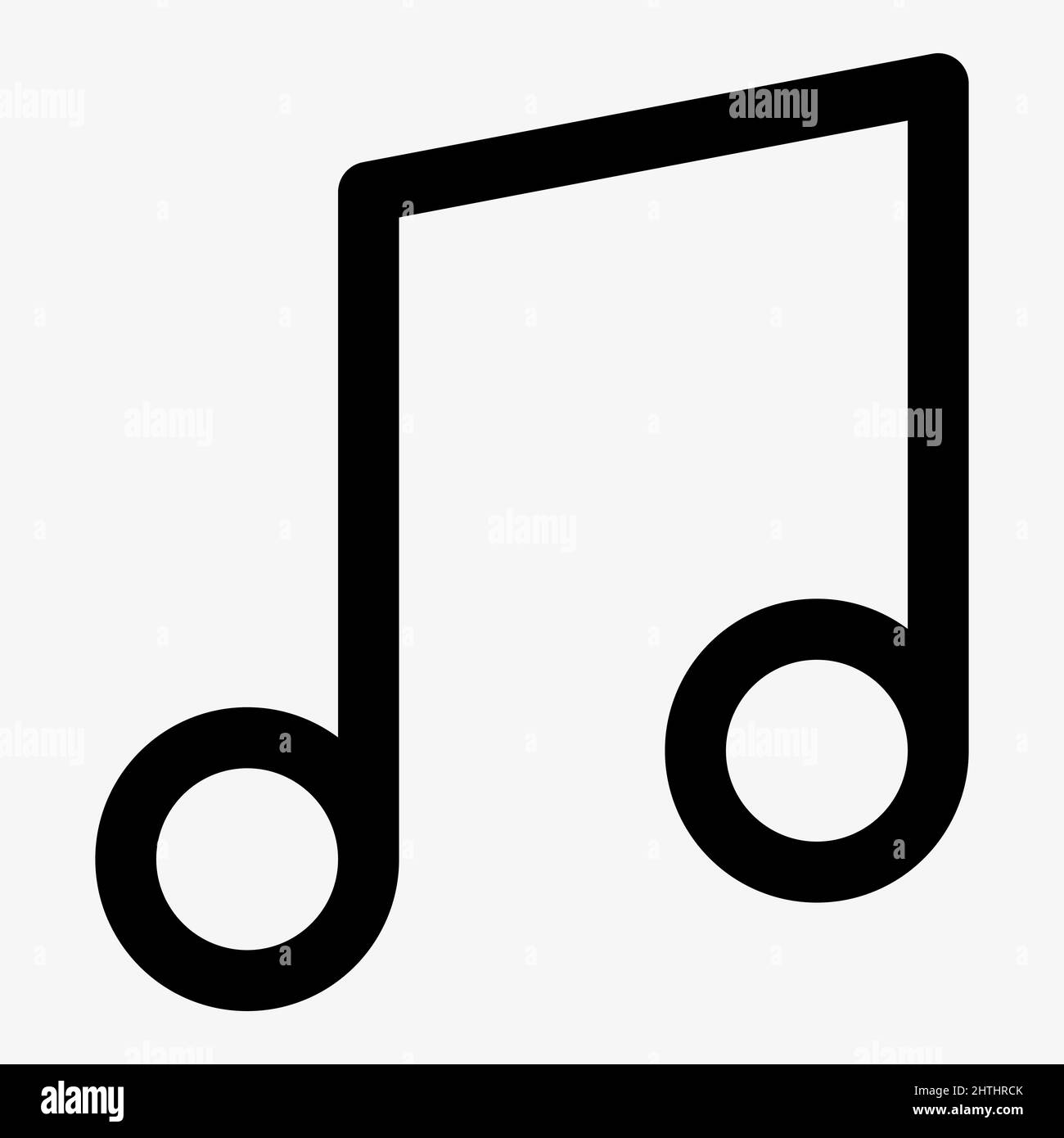 Music note vector icon on white background Stock Vector Image & Art - Alamy