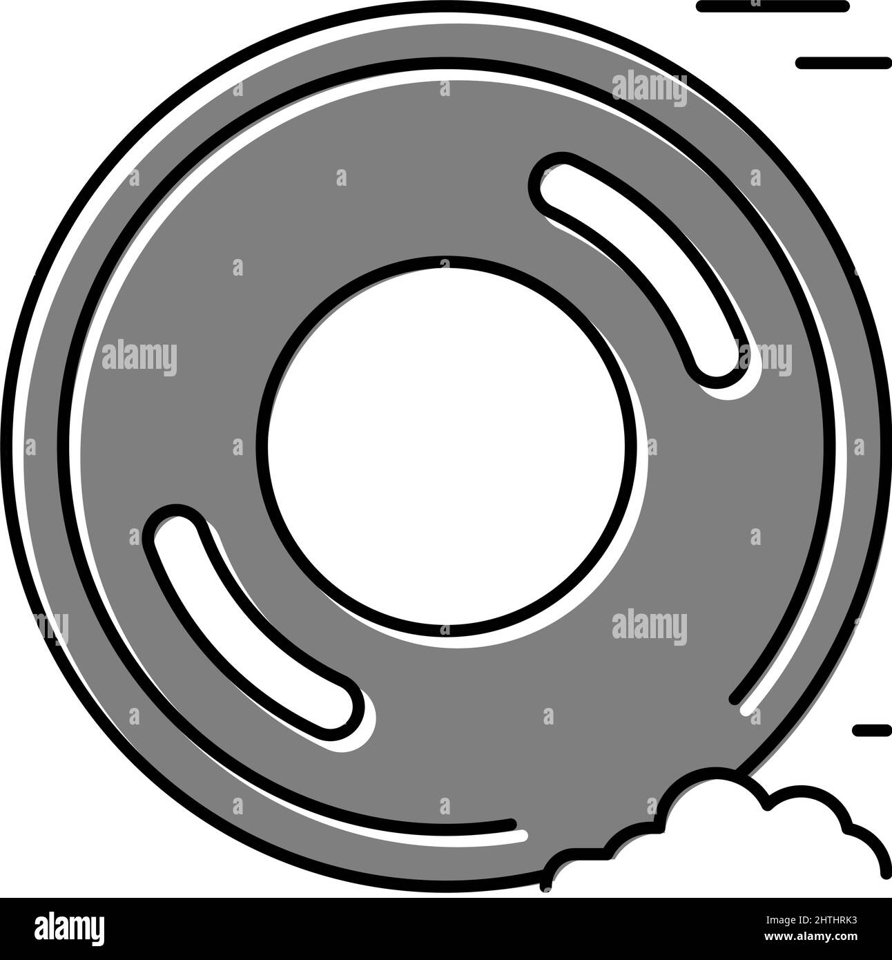 drag racing tires color icon vector illustration Stock Vector