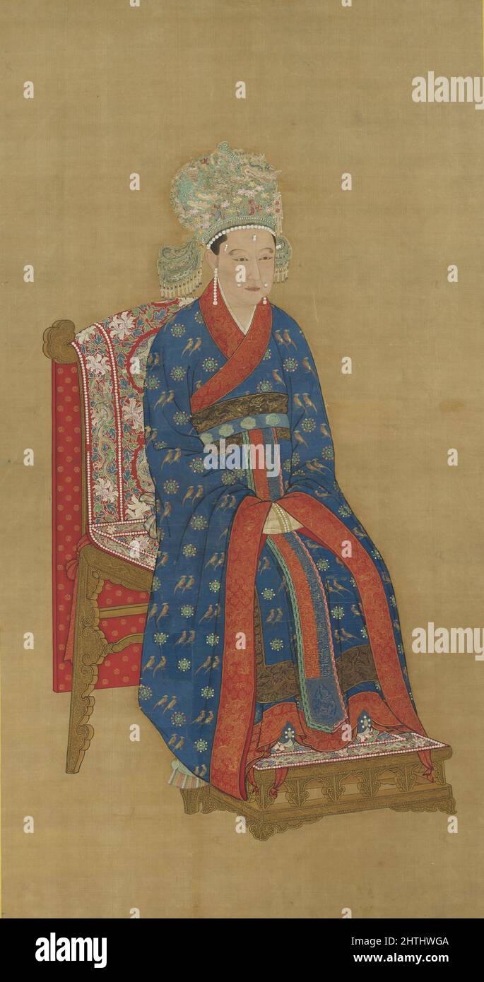 Portrait of Empress Li Fengniang (1144 – 1200) was a Chinese Empress consort of the Song Dynasty, married to Emperor Guangzong of Song. Stock Photo