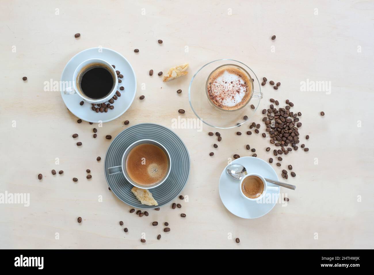Nespresso cup of fresh made espresso lungo Stock Photo - Alamy