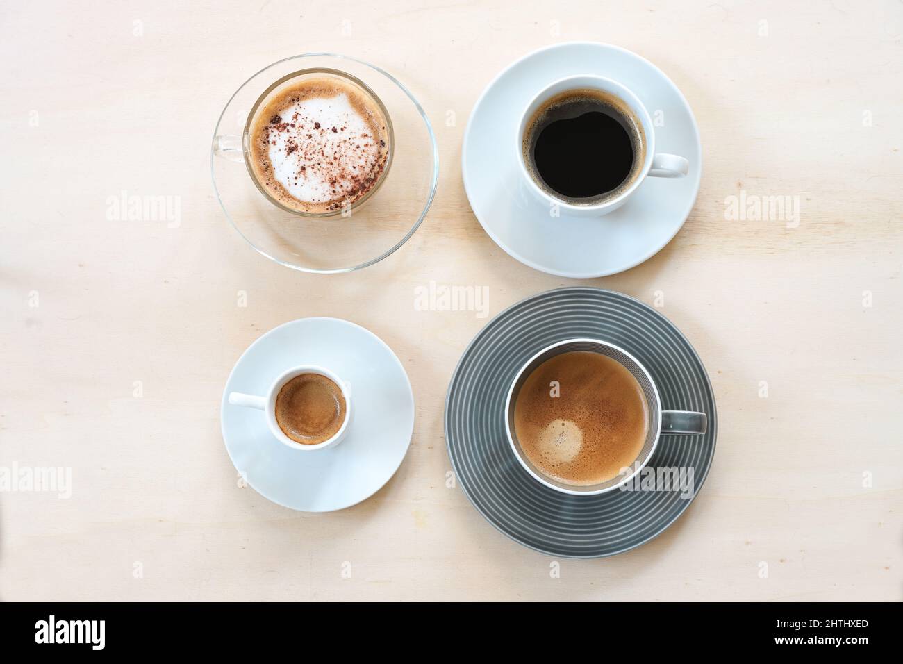 Nespresso cup of fresh made espresso lungo Stock Photo - Alamy