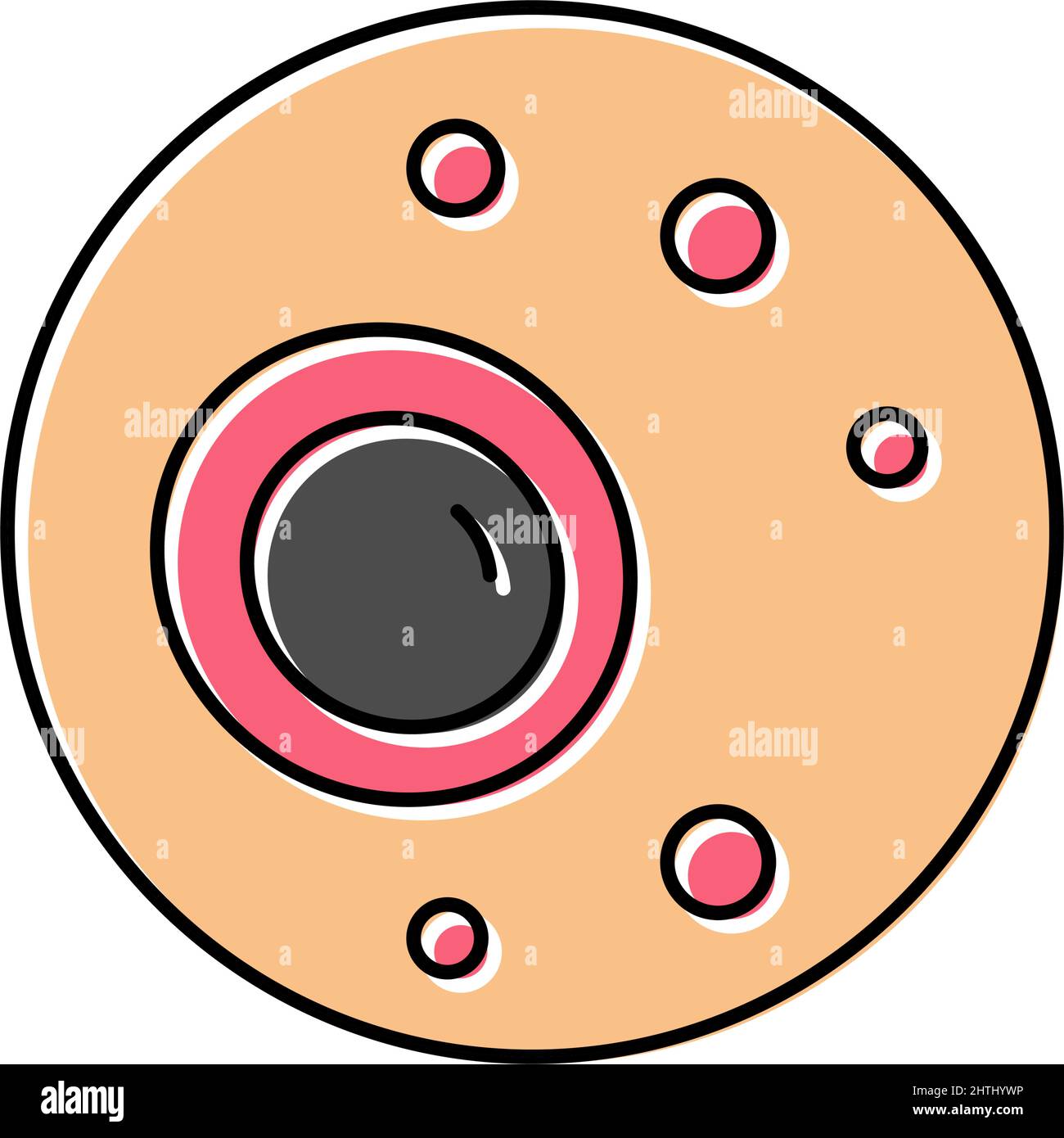 nodular skin disease color icon vector illustration Stock Vector Image ...