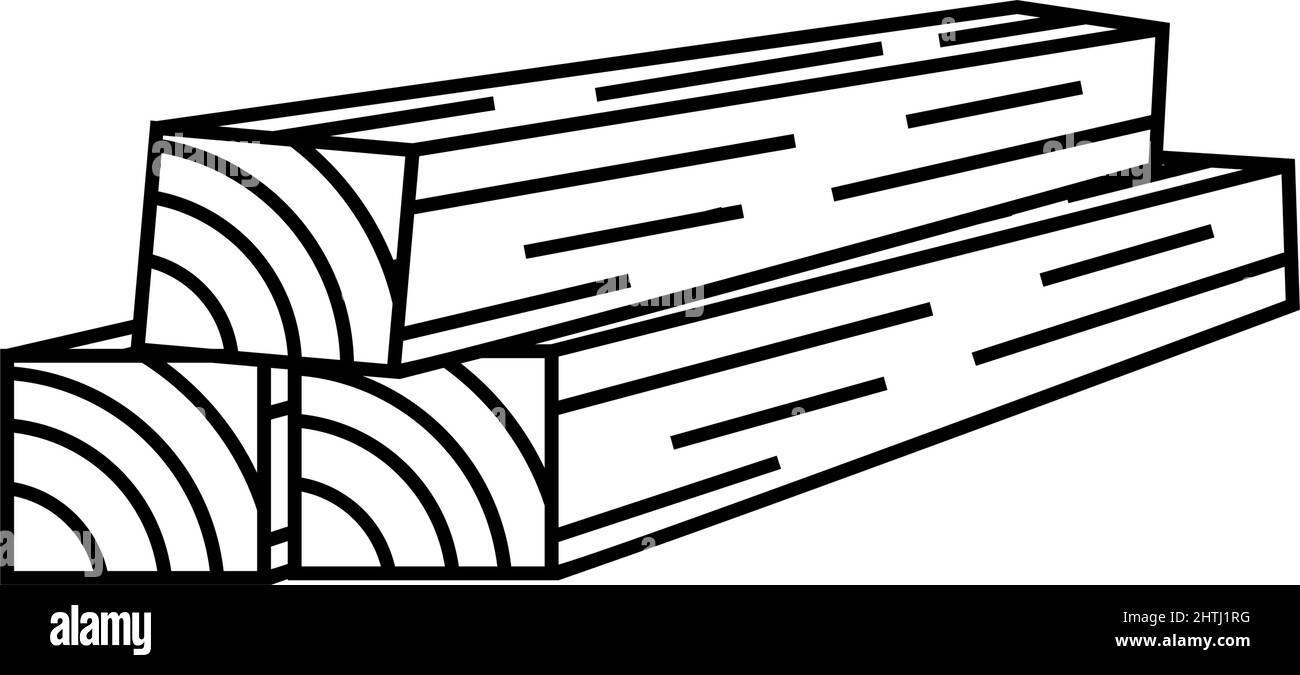 Wood log icon design template vector isolated illustration Stock Vector