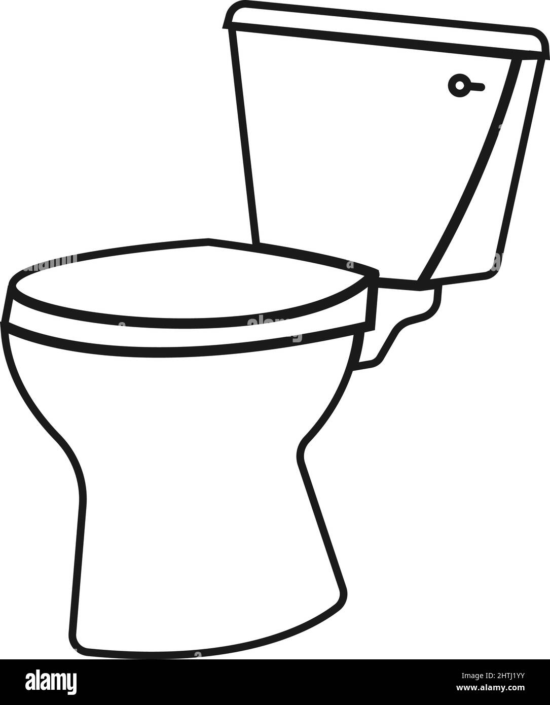 Toilet bowl icon design template vector isolated illustration Stock