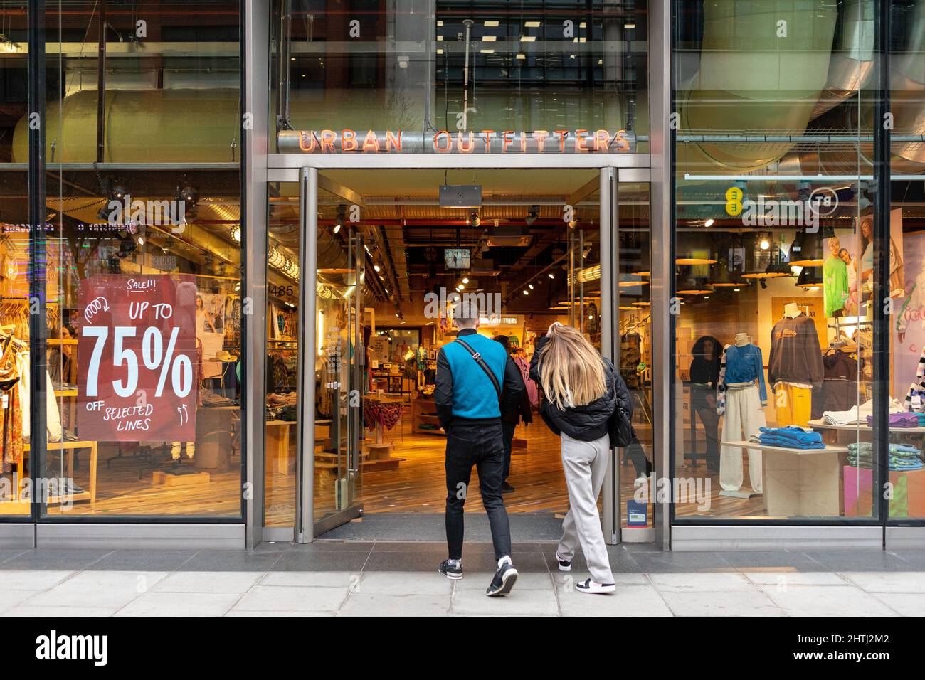 Urban Outfitters store on Oxford Street, West End London Stock Photo
