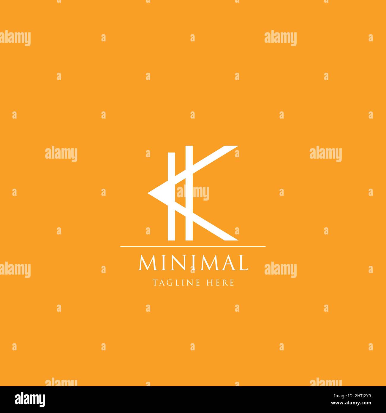 Modern minimal initial letter K alphabet business logo Stock Vector ...