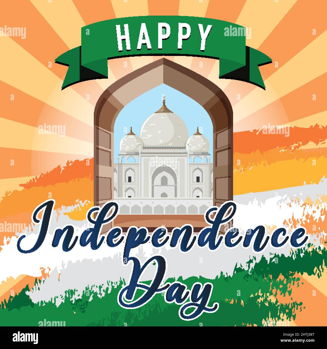 Happy India independence day illustration Stock Vector Image & Art - Alamy