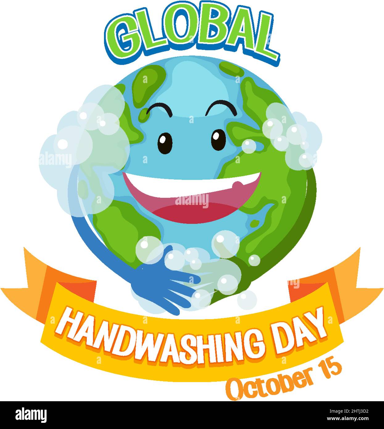 Global Handwashing Day banner design illustration Stock Vector Image