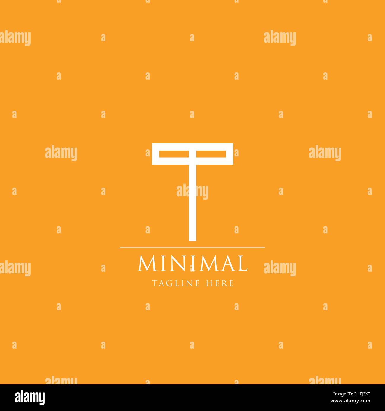 Modern minimal initial letter T alphabet business logo Stock Vector ...
