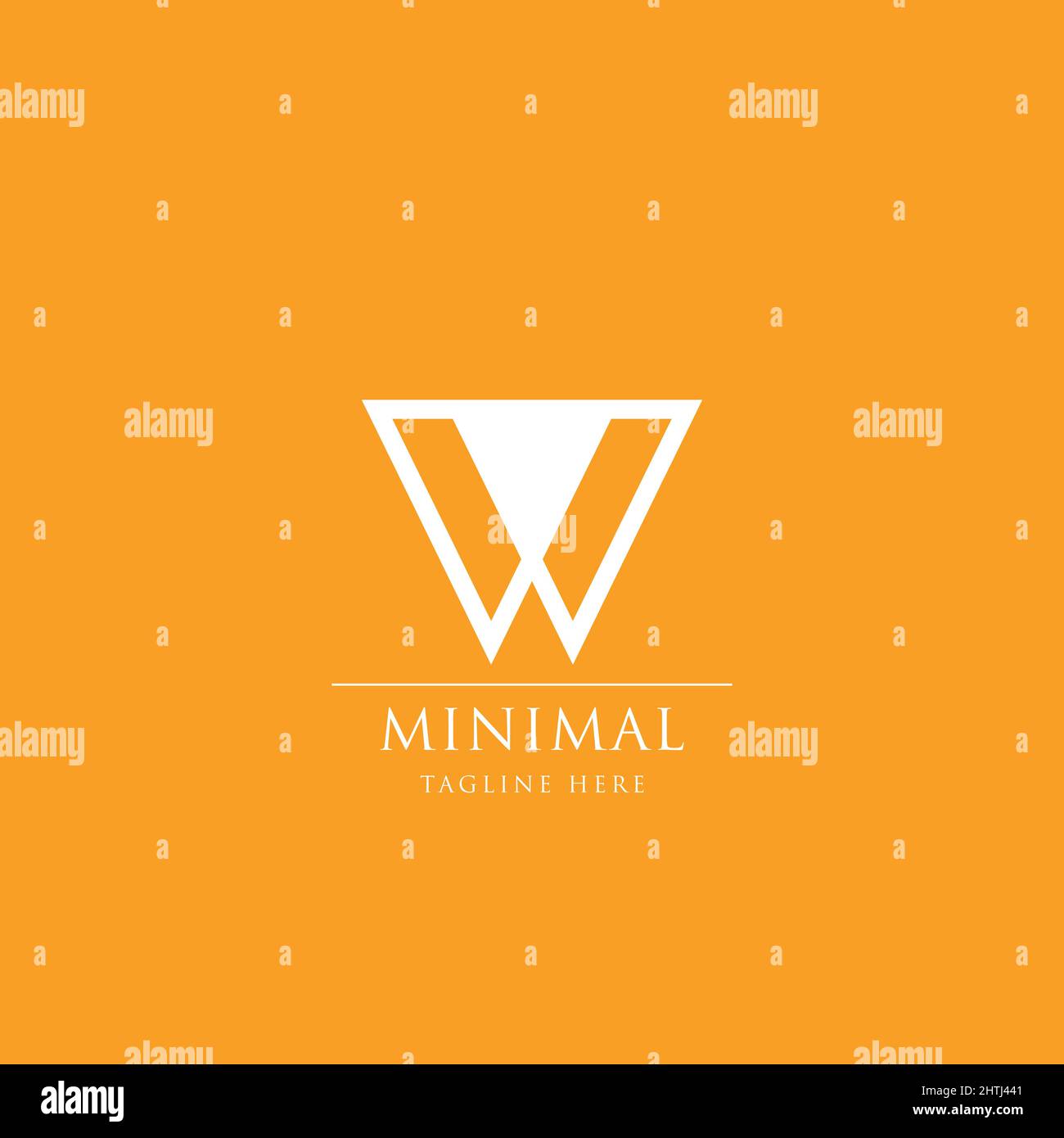 Modern minimal initial letter W alphabet business logo Stock Vector ...