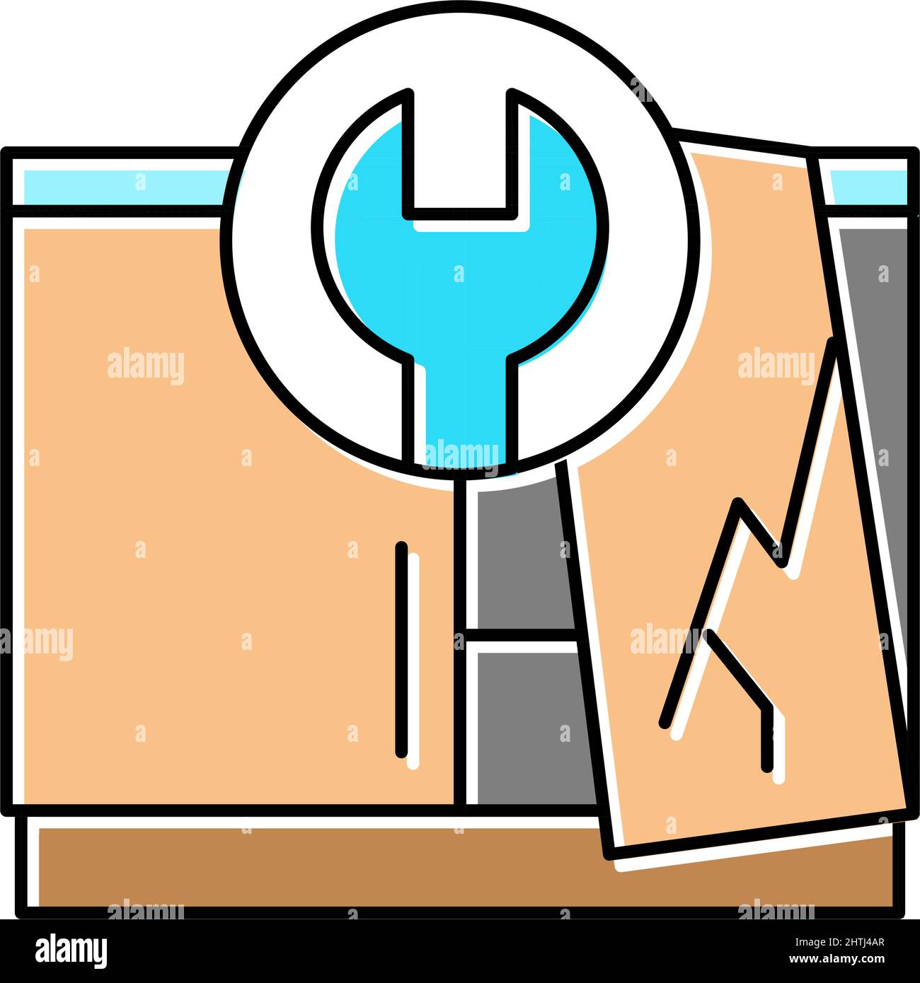 repair furniture color icon vector illustration Stock Vector Image