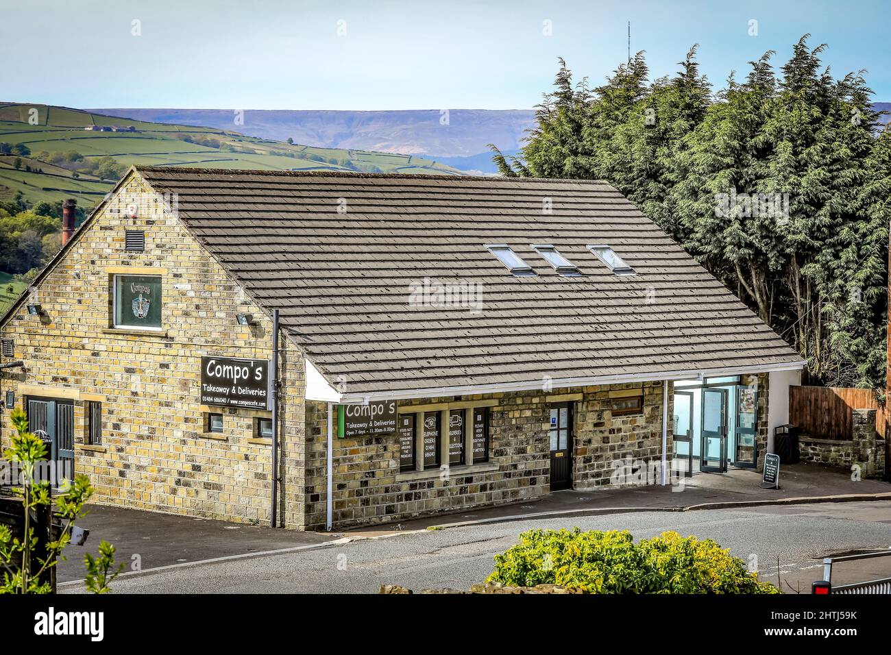 Compo's fish and chip restaurant and takeaway, Holmfirth, West