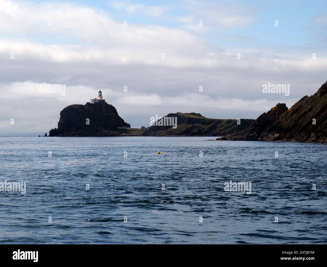 Lighthouse, Sanda island, Kintyre peninsula, Scotland Stock Photo