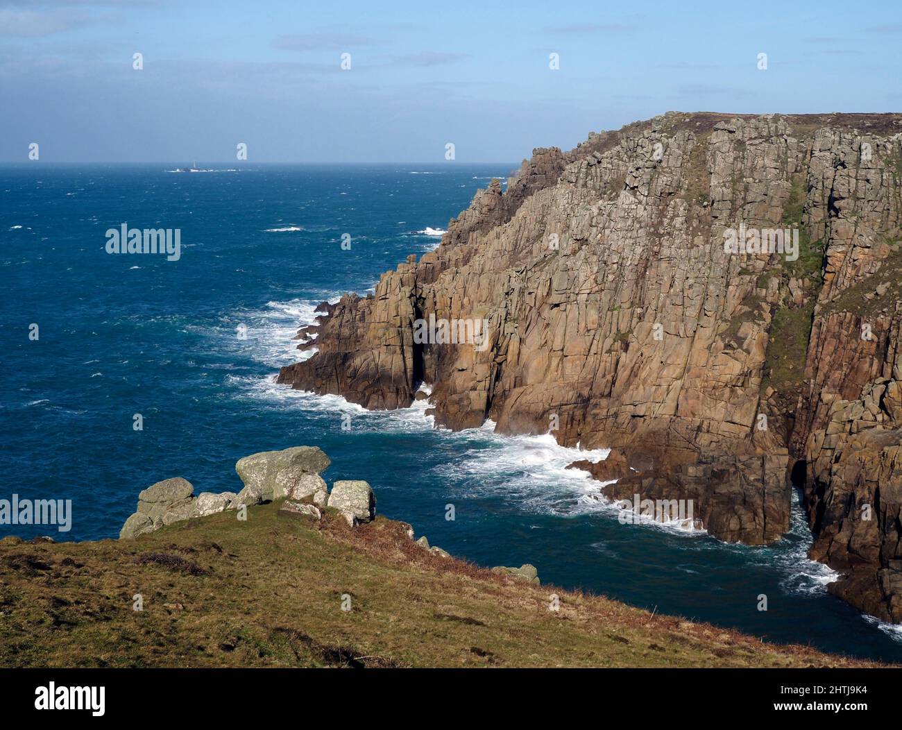 Coast near Porthgwarra, Cornwall Stock Photo