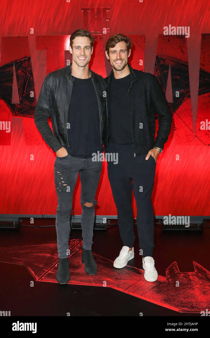 March 1, 2022: JORDAN AND ZAC STENMARK attends the Sydney Premiere of The Batman at Hoyts Entertainment Quarter on March 01, 2022 in Sydney, NSW Australia  (Credit Image: © Christopher Khoury/Australian Press Agency via ZUMA  Wire) Stock Photo