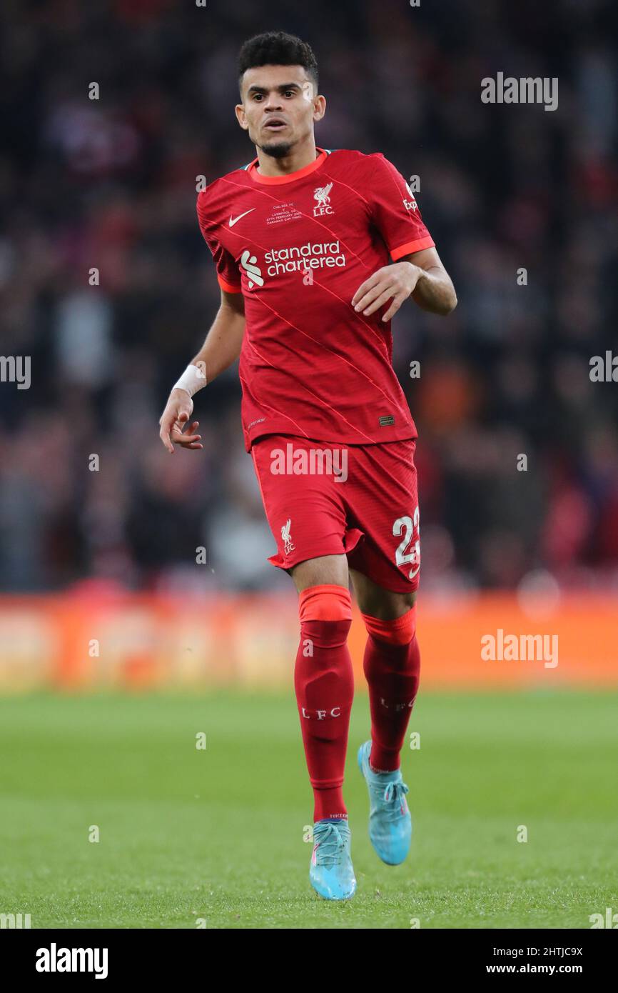 Luis Diaz' Official Liverpool Signed Shirt, 2021/22 - CharityStars