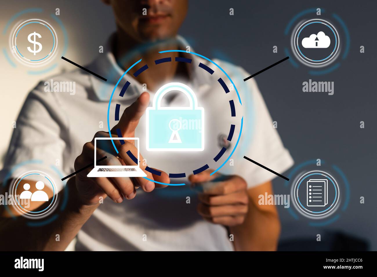 cyber security, digital crime concept, data protection from hacker ...