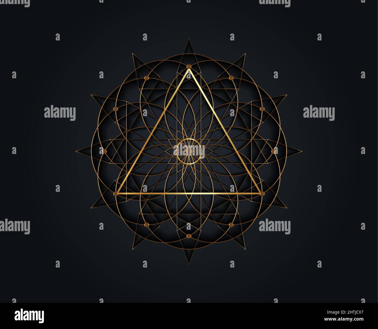 Sacred Geometry Art Triangles