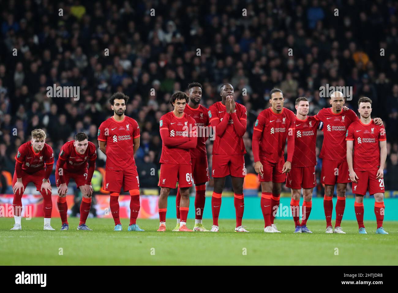 LIVERPOOL WATCH PENALTIES, CHELSEA V LIVERPOOL, 2022 Stock Photo