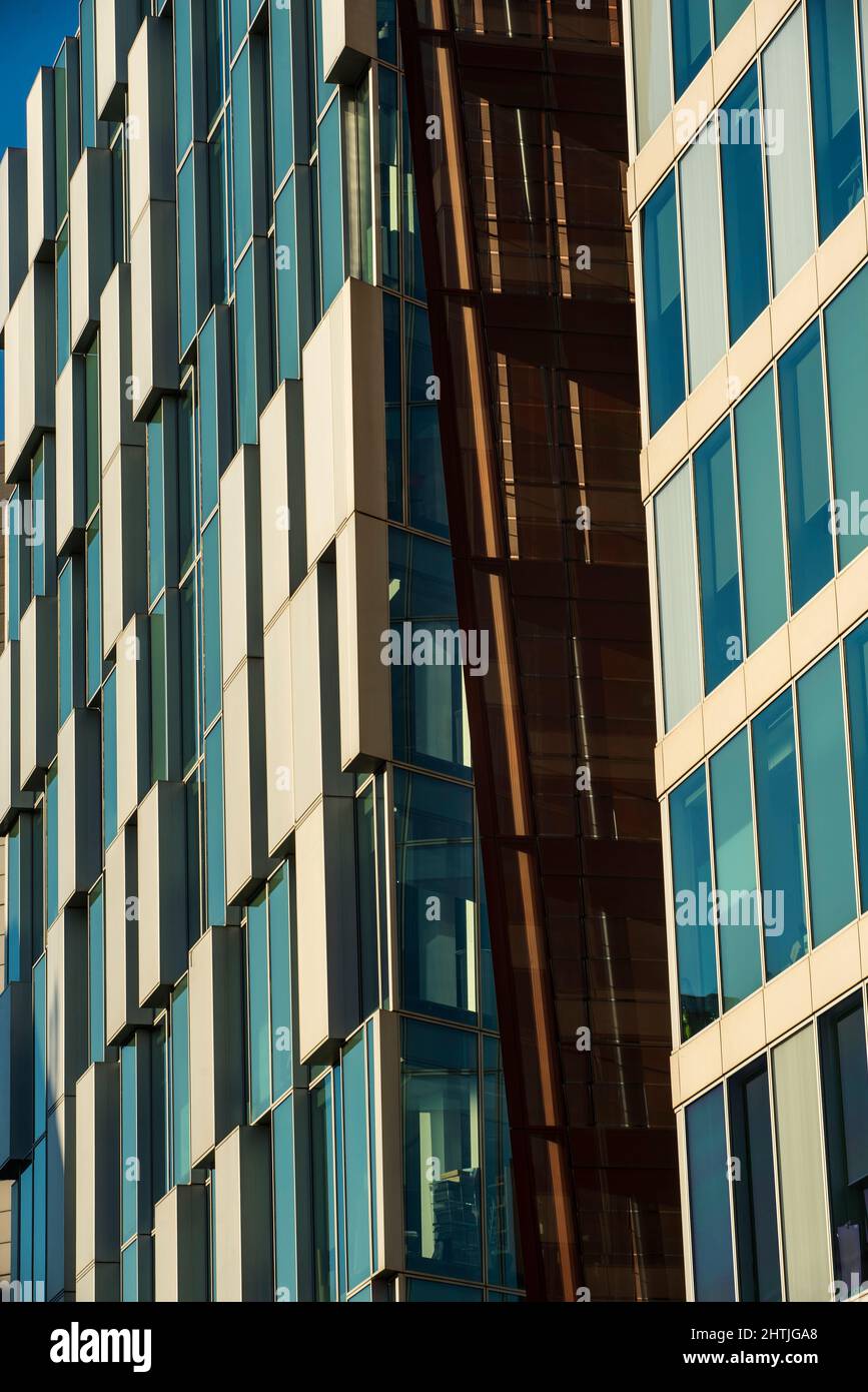 Modern architecture in central London. Commercial real estate tower