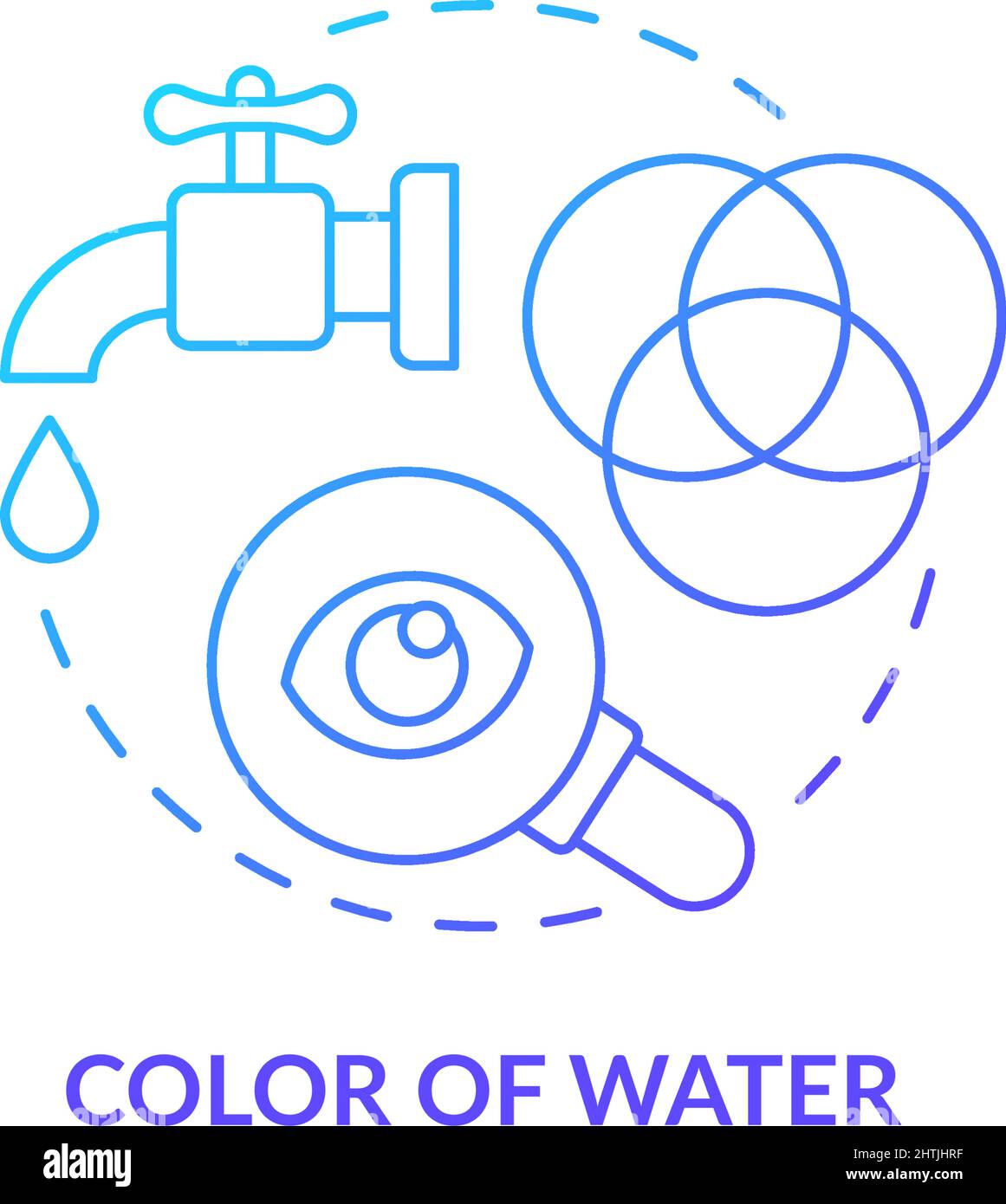 Color of water blue gradient concept icon Stock Vector Image & Art - Alamy