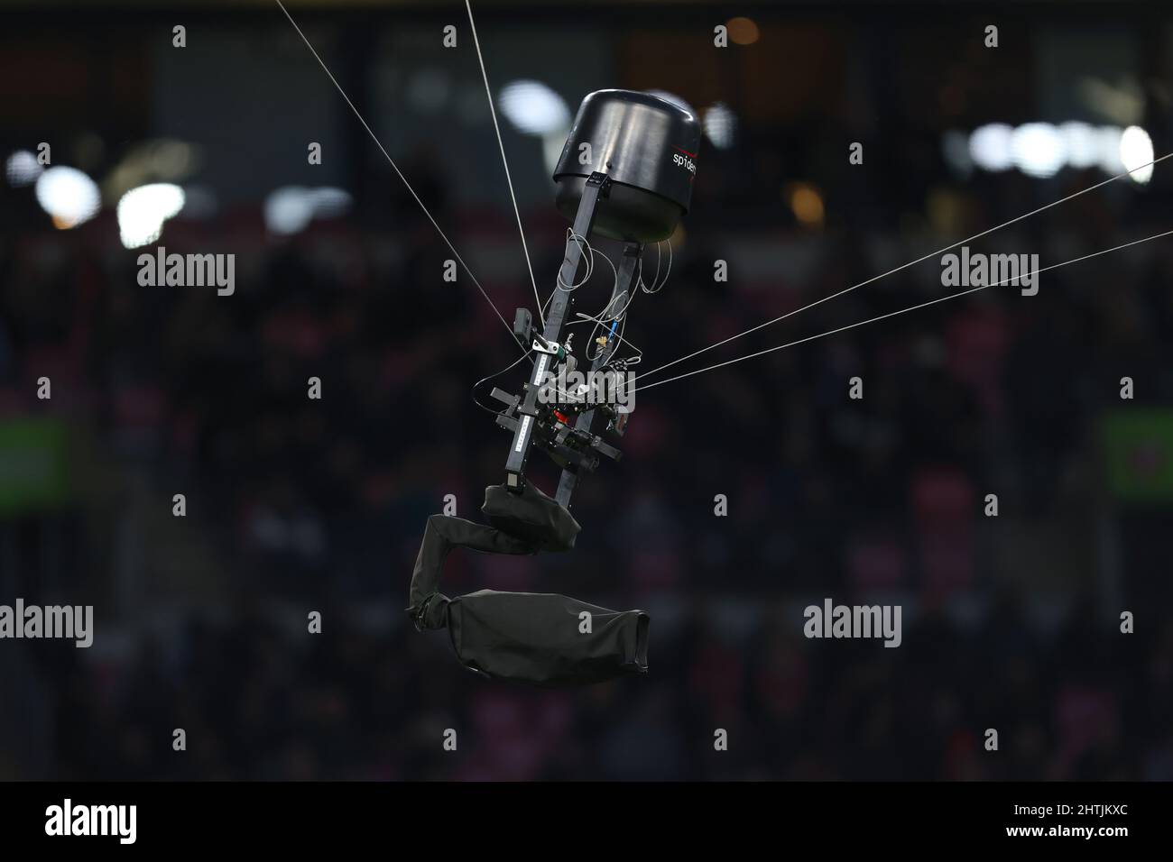 Spidercam cablesuspended camera system Chelsea v Liverpool, Carabao