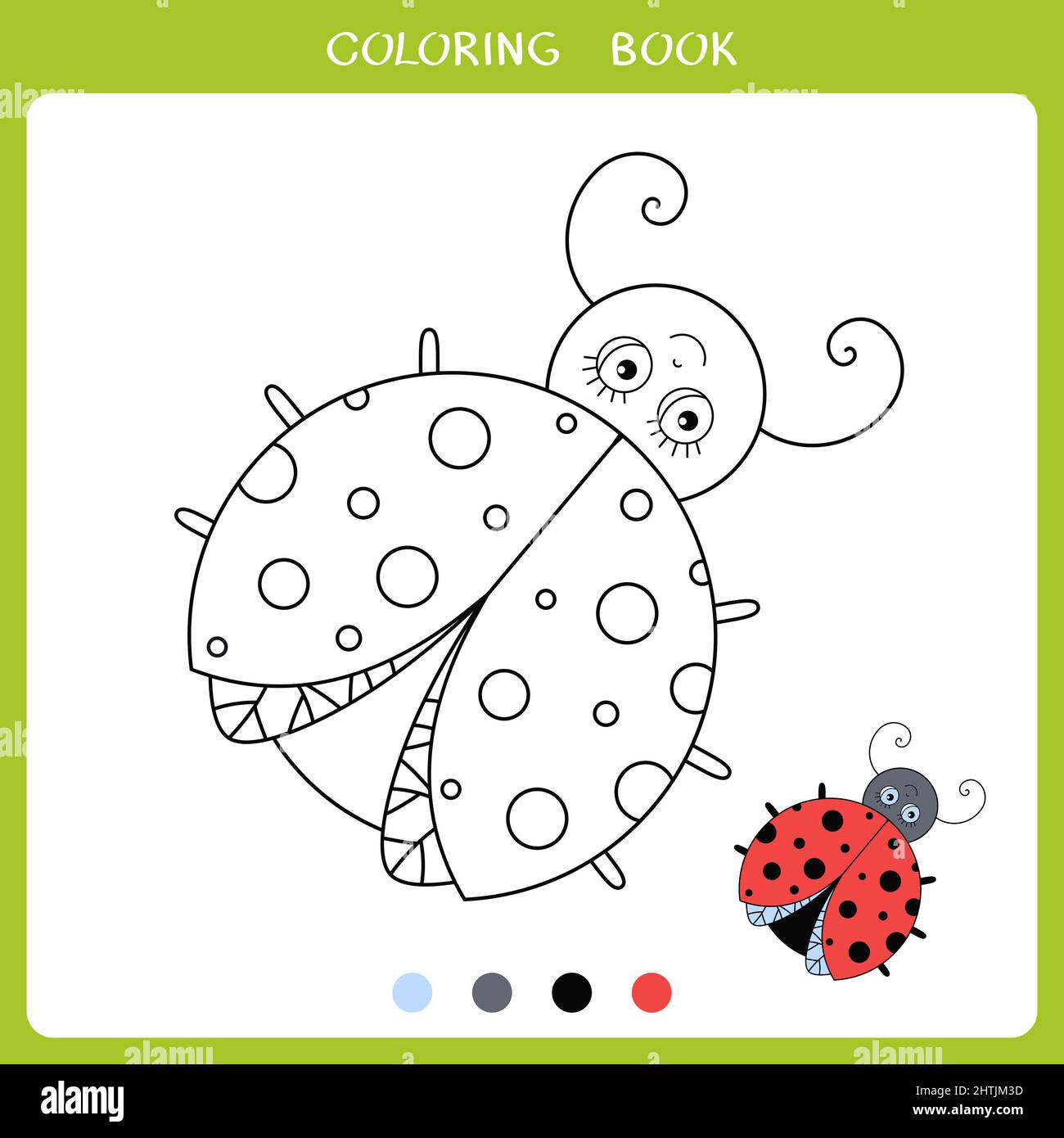 6300 Collections Cute Ladybug Coloring Pages  Latest Free